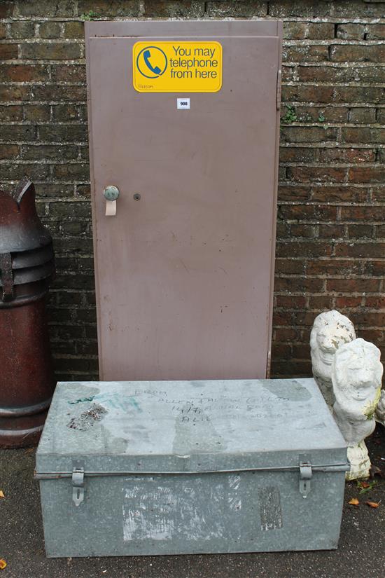 Metal filing cabinet & trunk